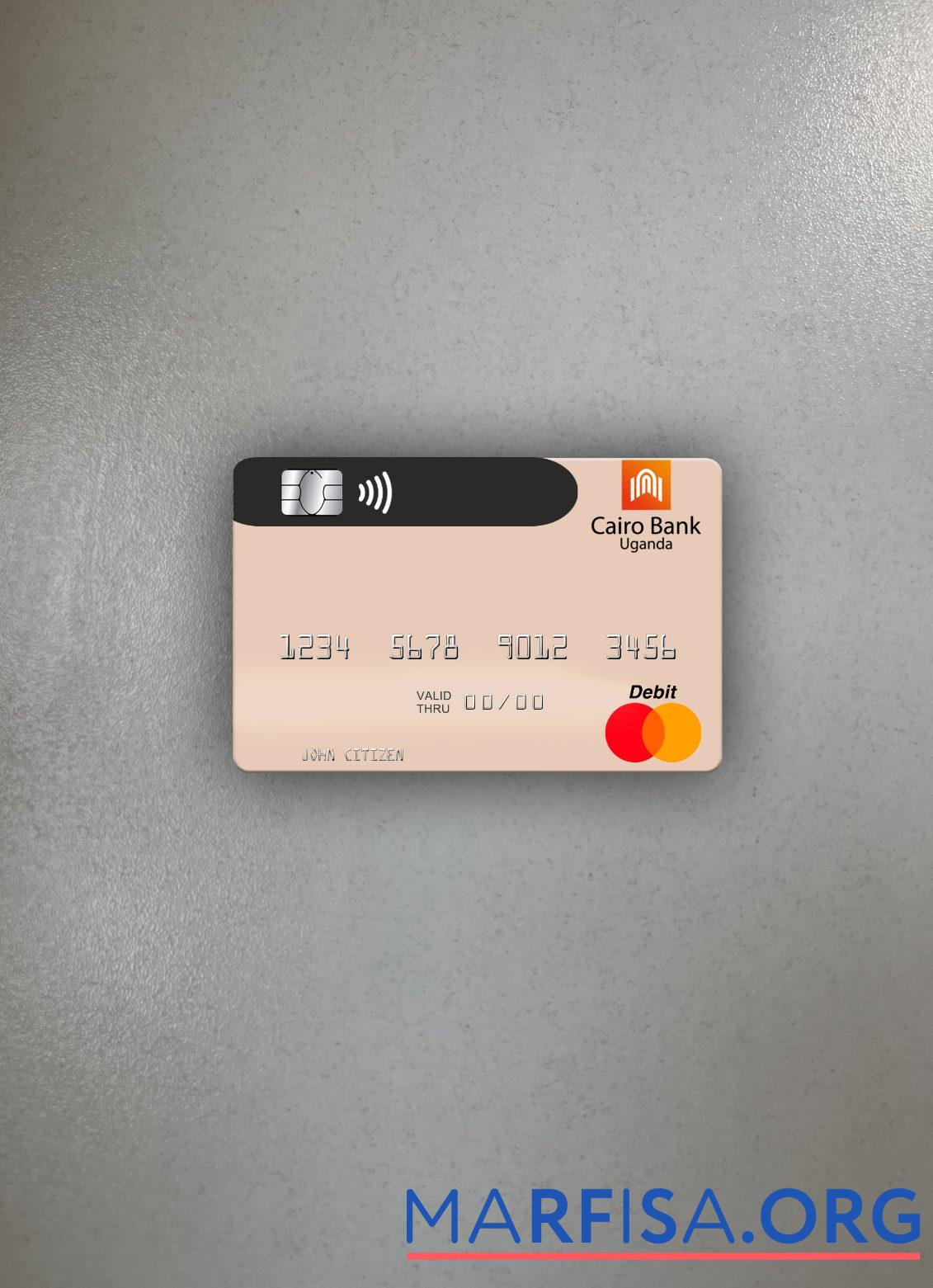 Blank Uganda Cairo Bank Uganda mastercard photolook front real example